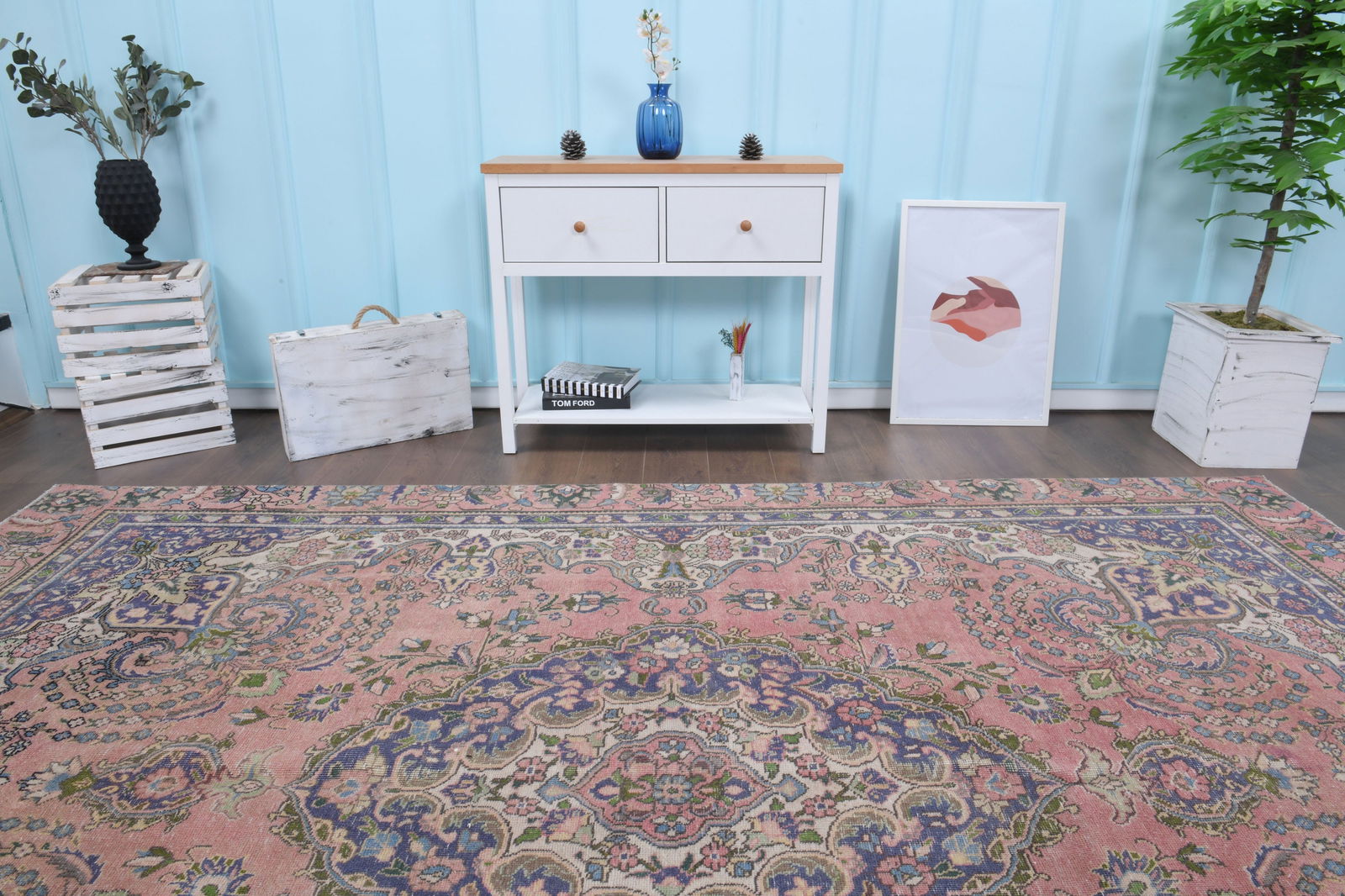 8'2x11'6 ft, PINK LUXURY RUG - 3