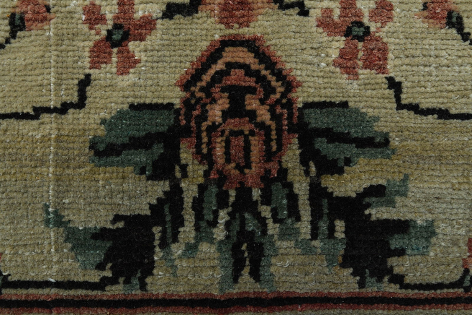 7'8x11'9 ft, ORANGE BEIGE RUG - 2