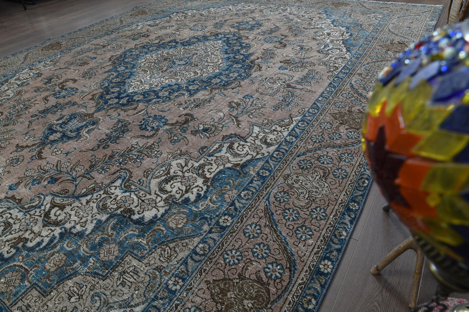 9'4x12'8 ft, VINTAGE PERSIAN RUG - 2