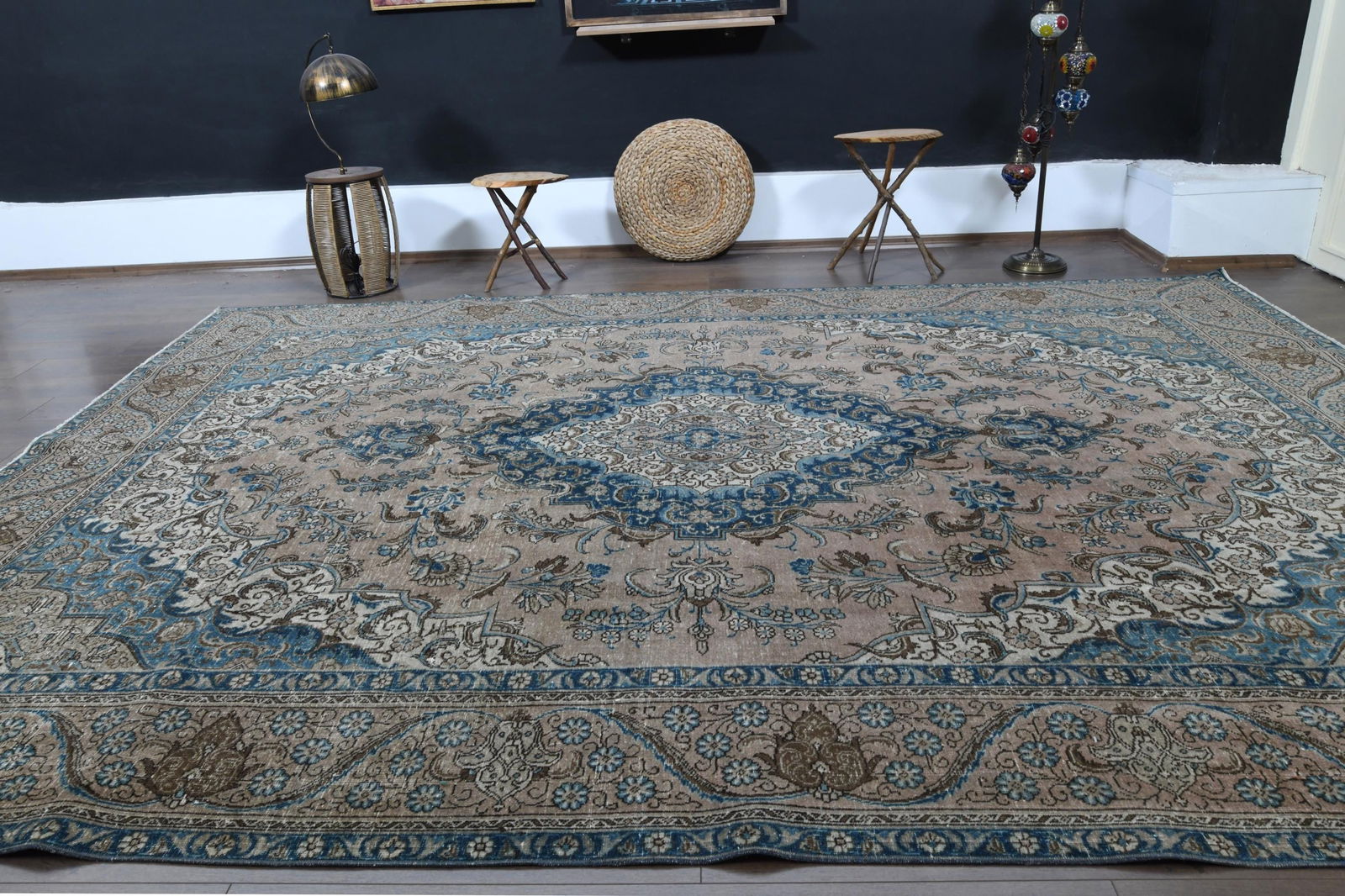9'4x12'8 ft, VINTAGE PERSIAN RUG - 7