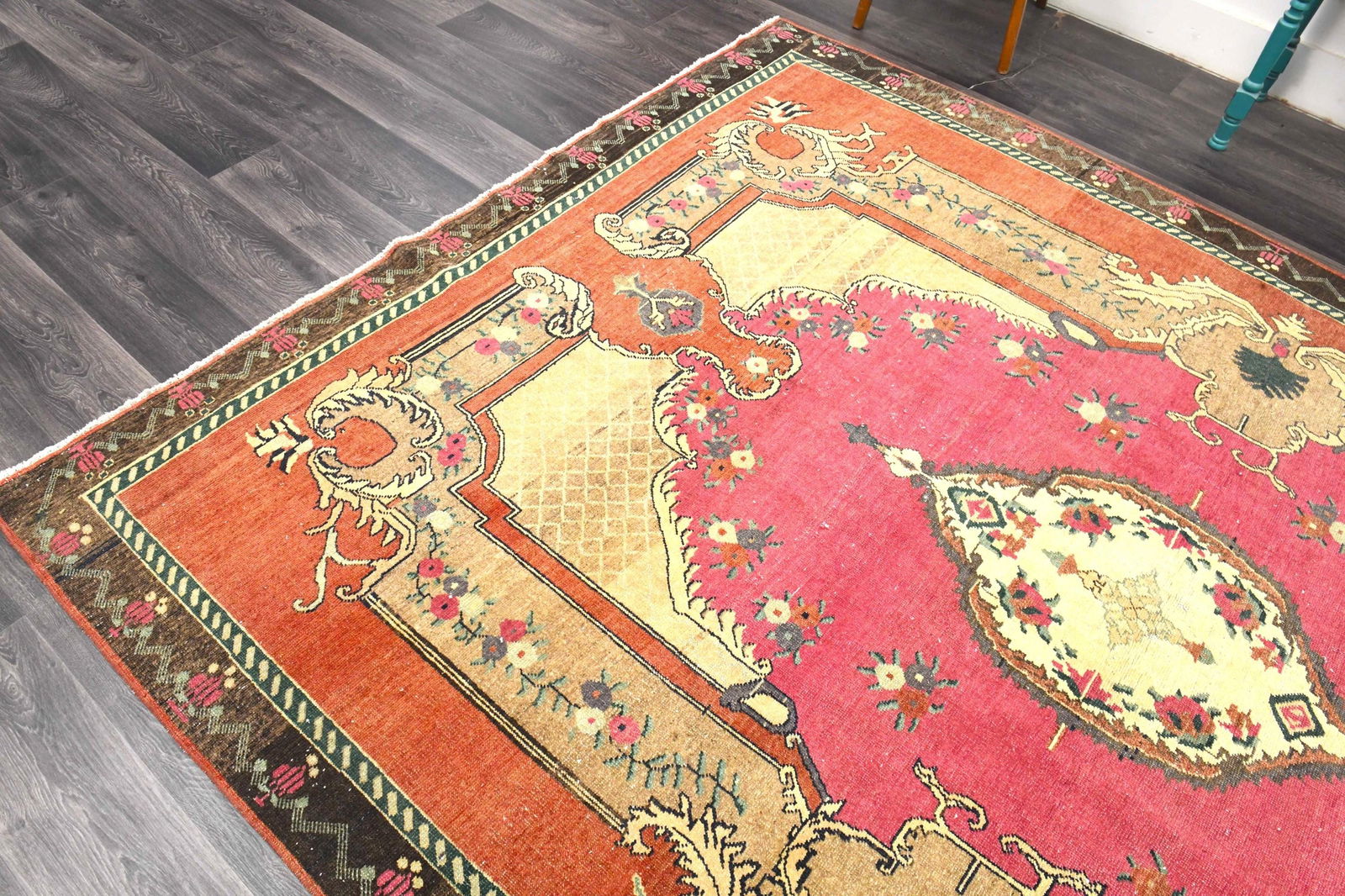 7.4x10.5 ft, VERY SPECIAL TURKISH Area Rug - 4