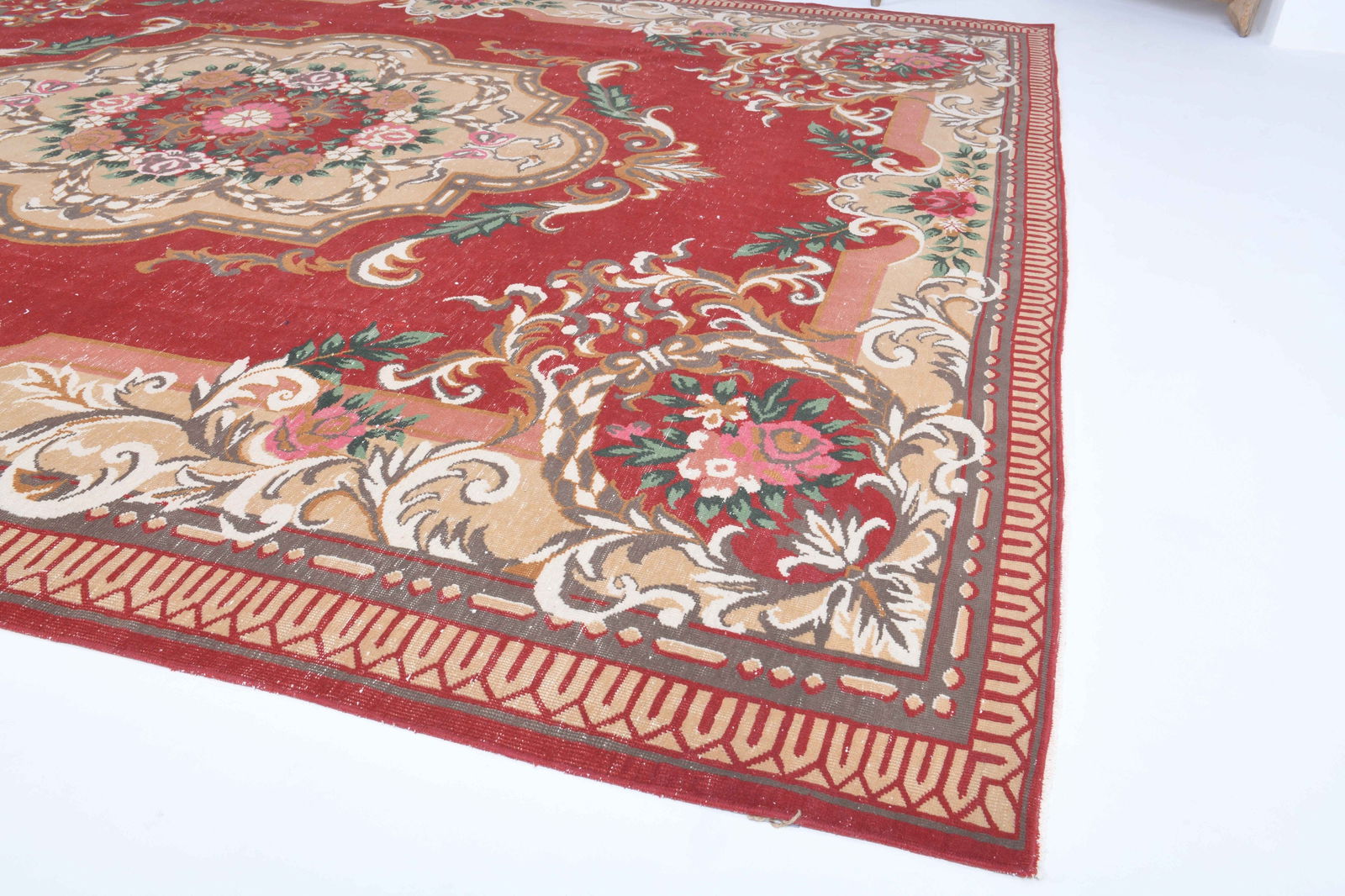 9.8x12.3 ft, TURKISH AREA Rug, Vintage - 4