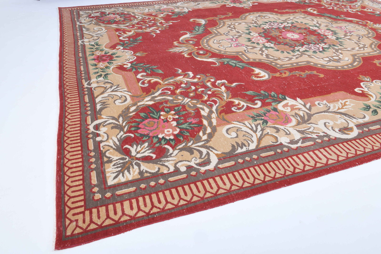 9.8x12.3 ft, TURKISH AREA Rug, Vintage - 5