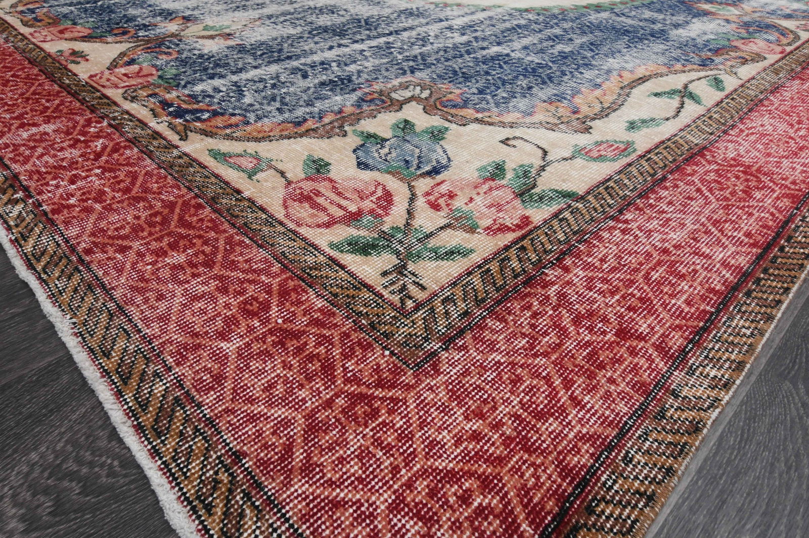 7.5x10.8 ft, VINTAGE RUG, TURKISH - 9