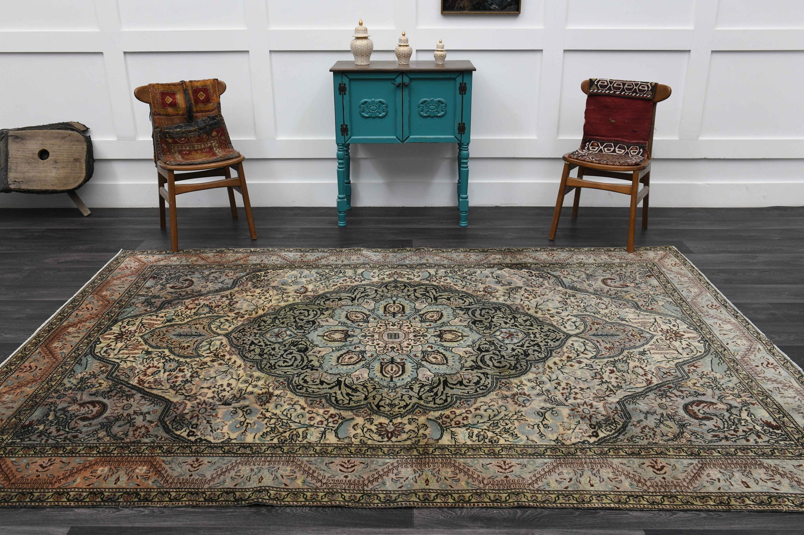 6.6x9.7 ft, TURKISH Rug, VINTAGE - 2