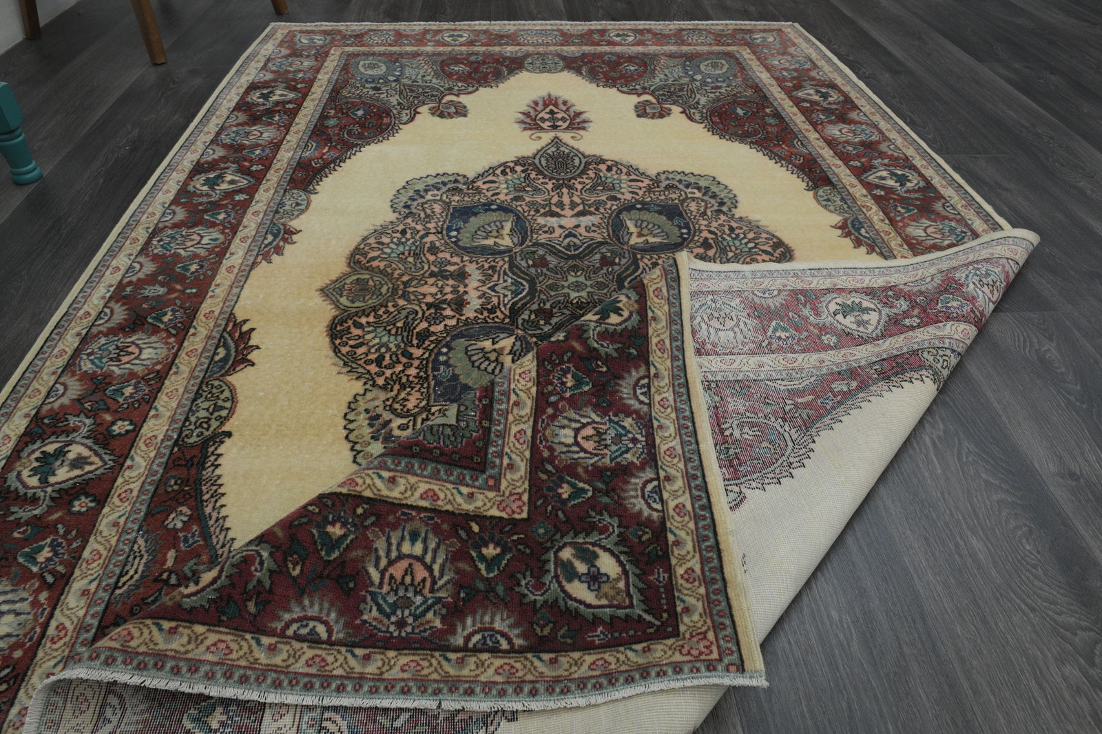 4.6x7.8 ft, VINTAGE Rug, Turkish - 3