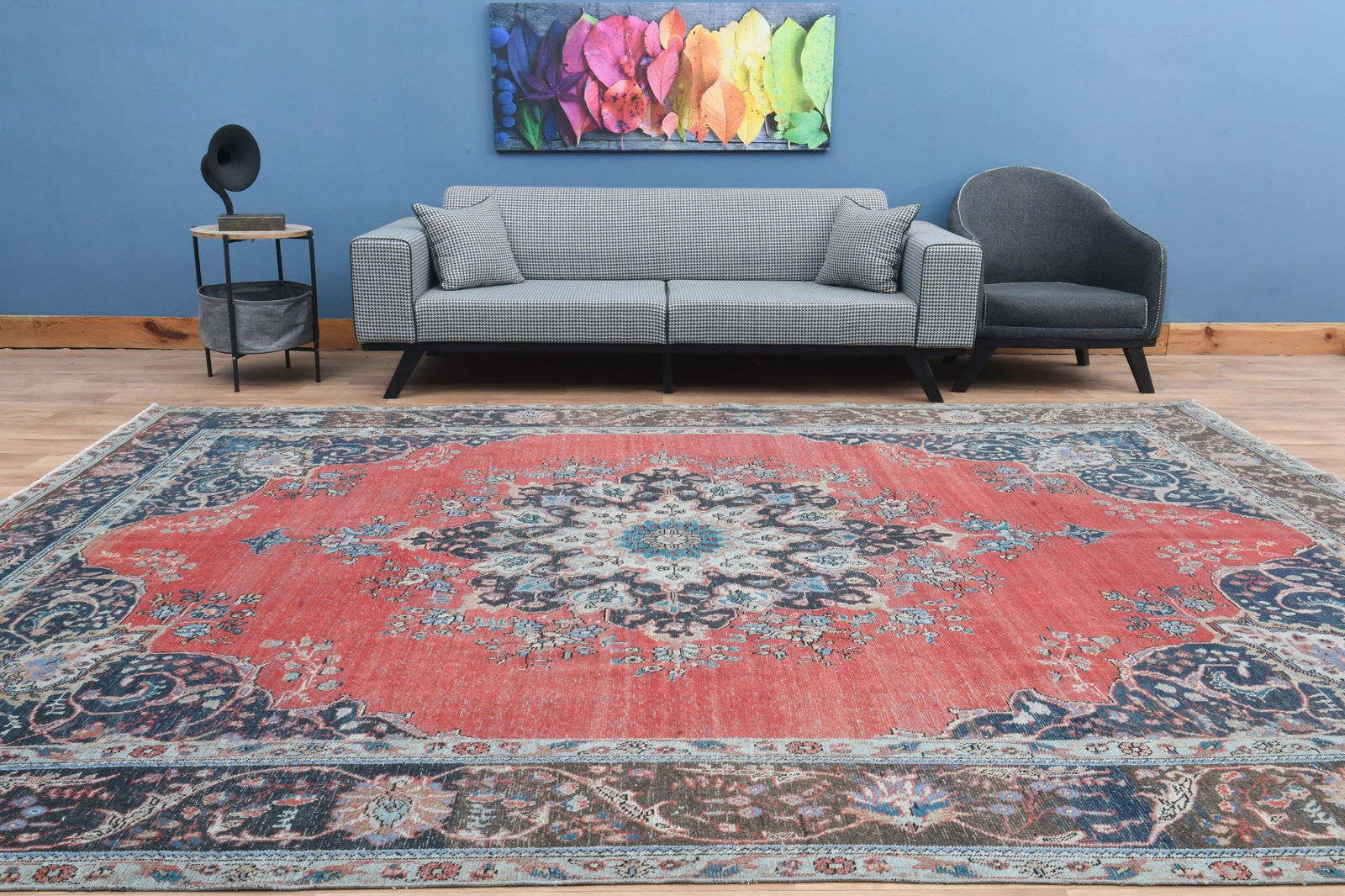 9x12 Red Vintage Rug - 4