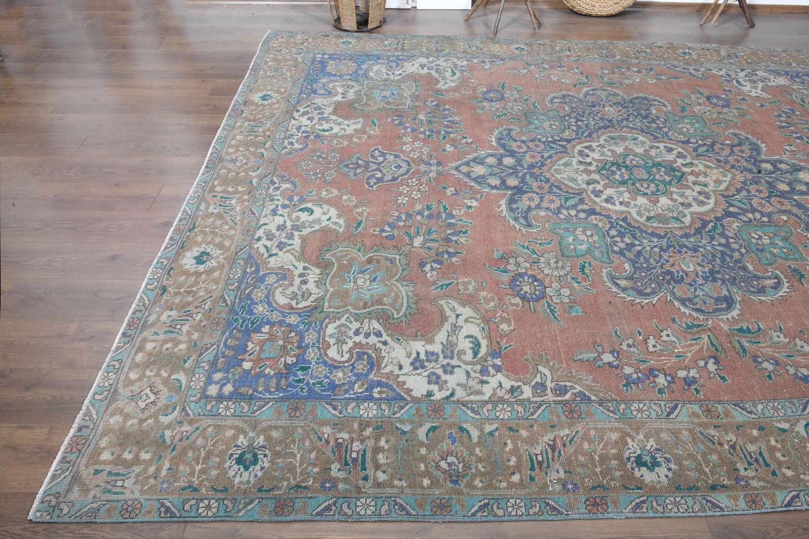 9'6x12'2 ft, OVERSIZED ANTIQUE RUG - 7