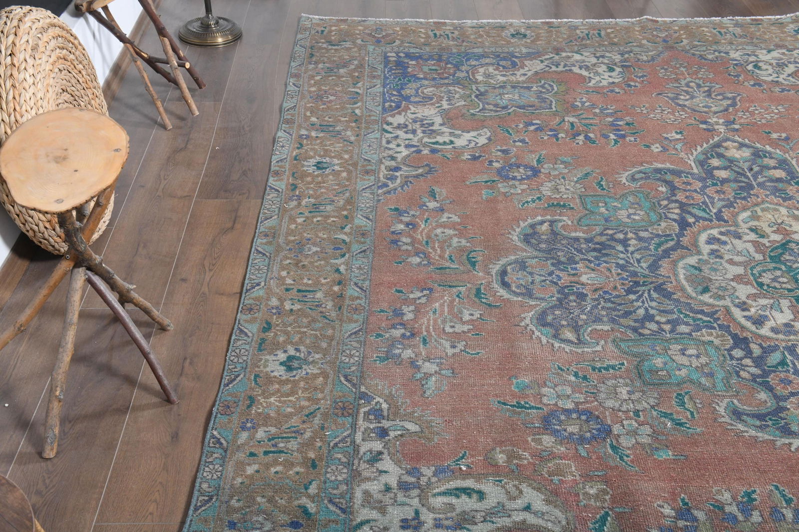 9'6x12'2 ft, OVERSIZED ANTIQUE RUG - 8