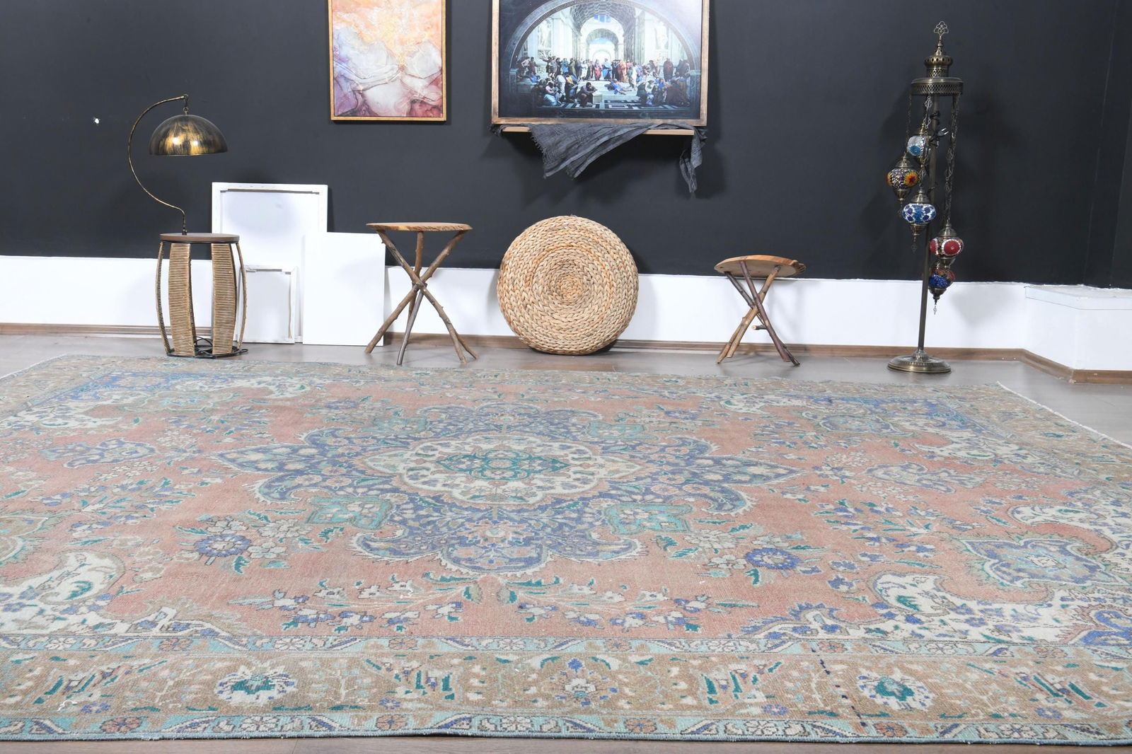 9'6x12'2 ft, OVERSIZED ANTIQUE RUG - 9