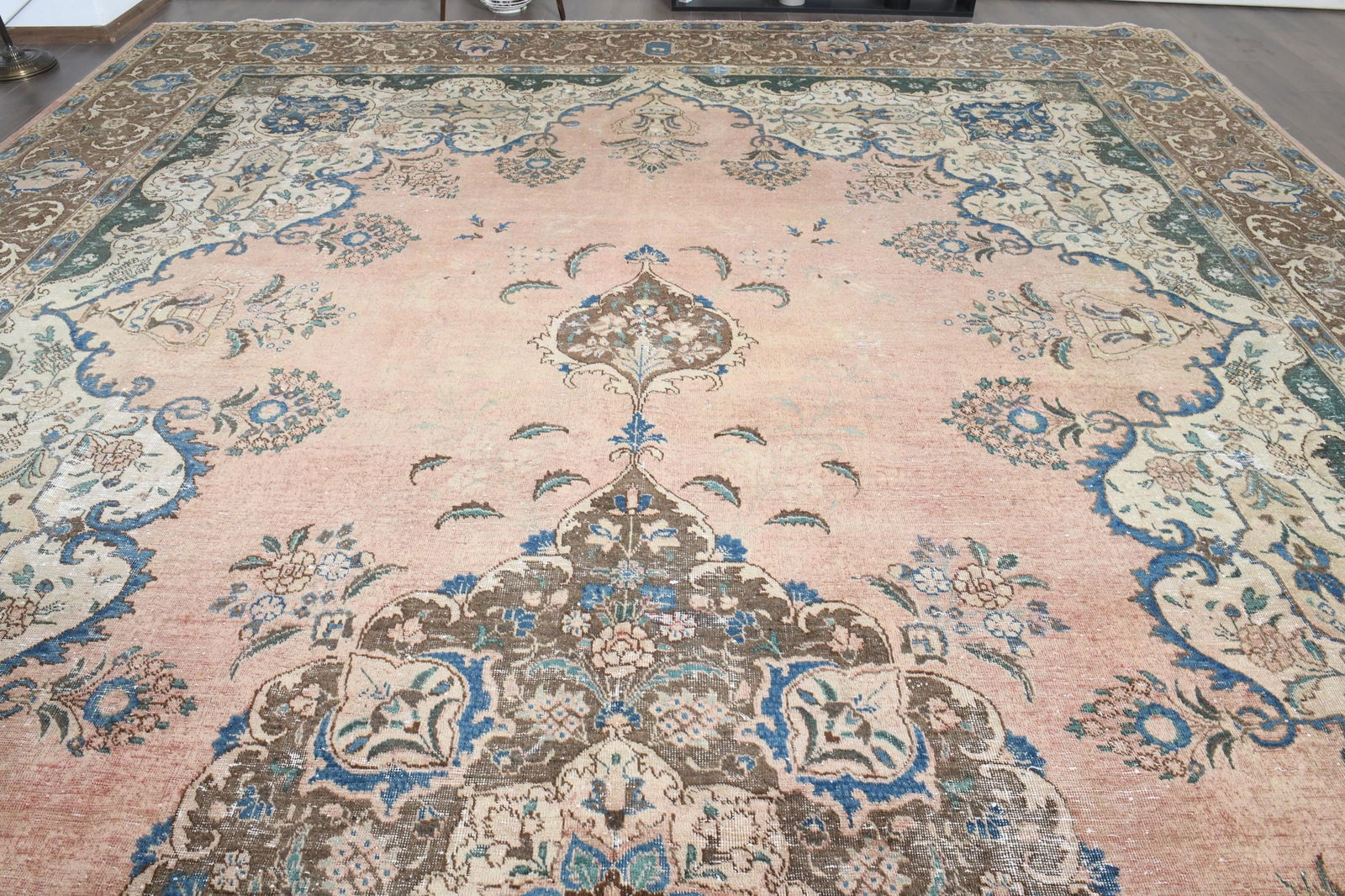 12'6x21'4 ft, ANTIQUE PERSIAN RUG - 3
