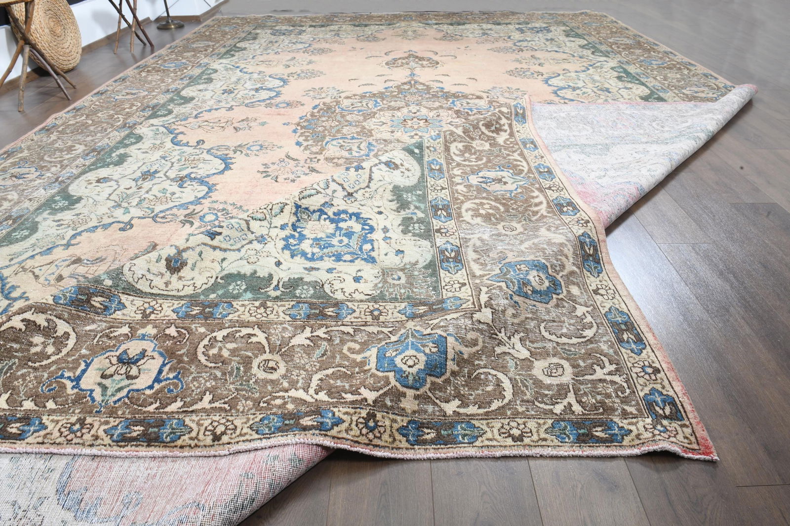 12'6x21'4 ft, ANTIQUE PERSIAN RUG - 5