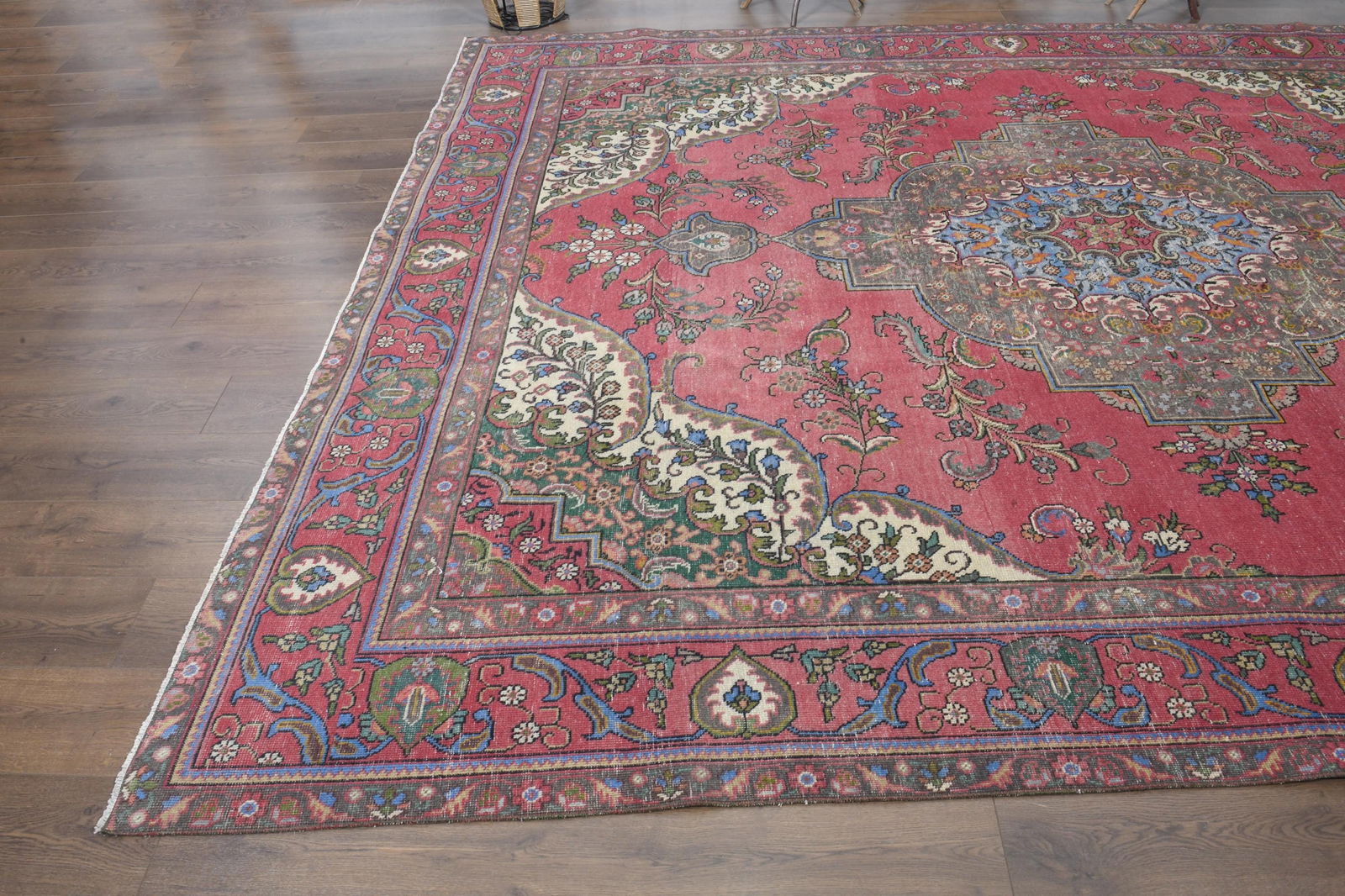9'2x12'8 ft, VINTAGE TURKISH RUG - 7