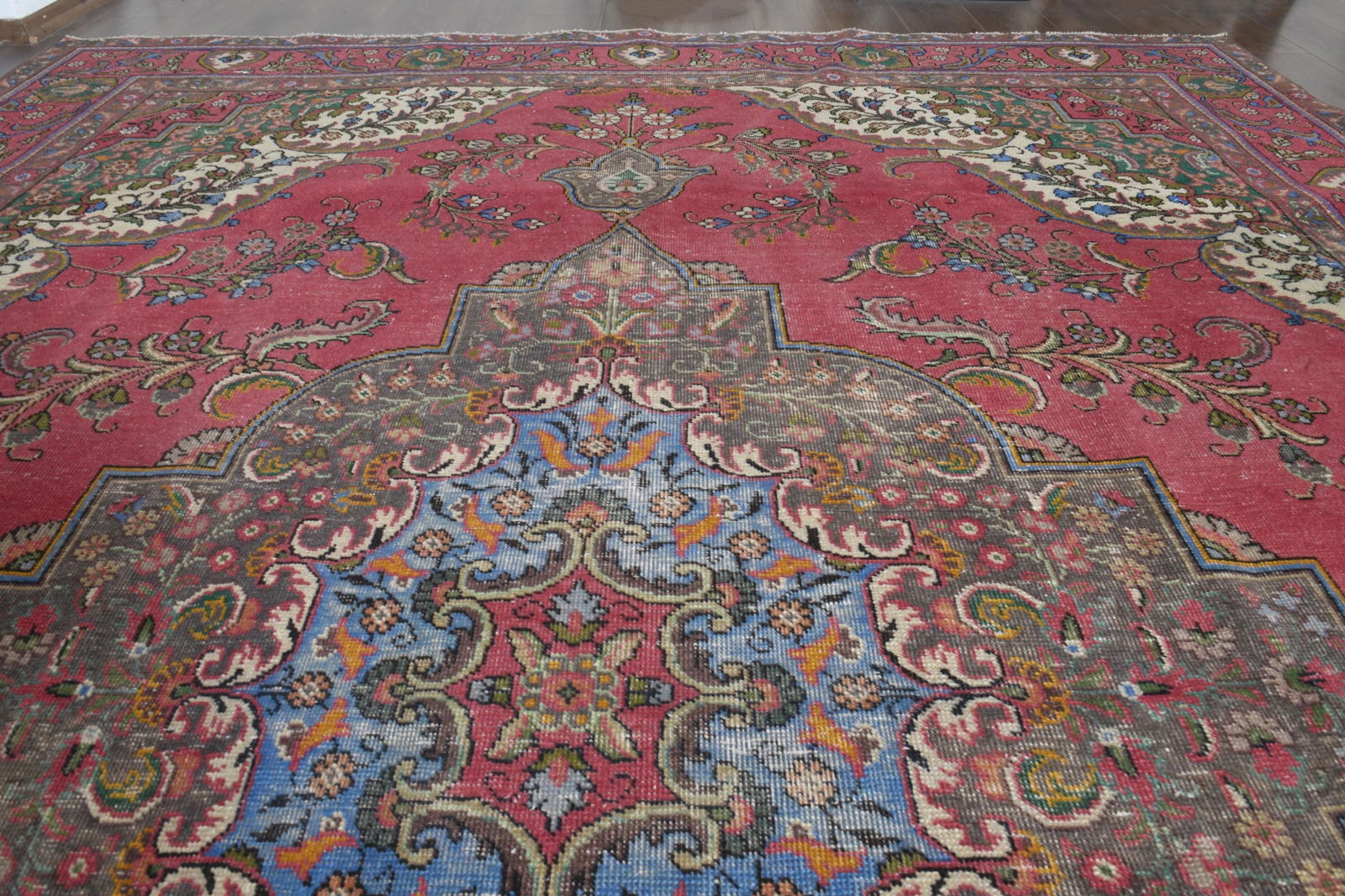 9'2x12'8 ft, VINTAGE TURKISH RUG - 8