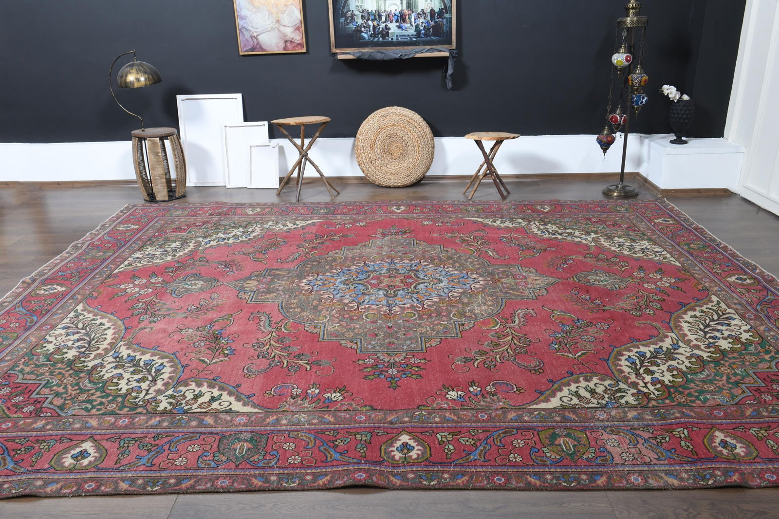 9'2x12'8 ft, VINTAGE TURKISH RUG - 9