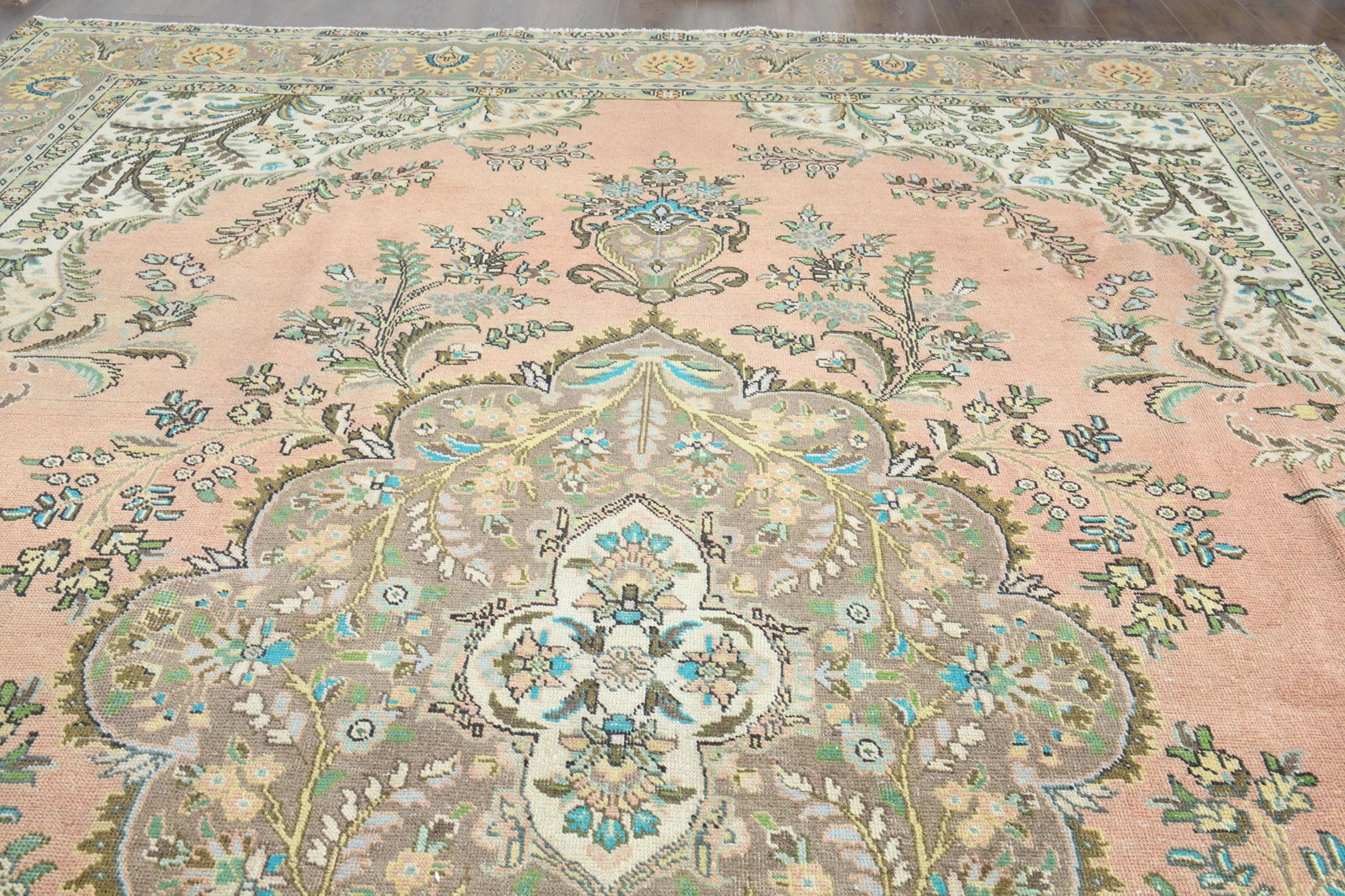 9.5x12.6 ft, OVERSIZED ORANGE BROWN - 7