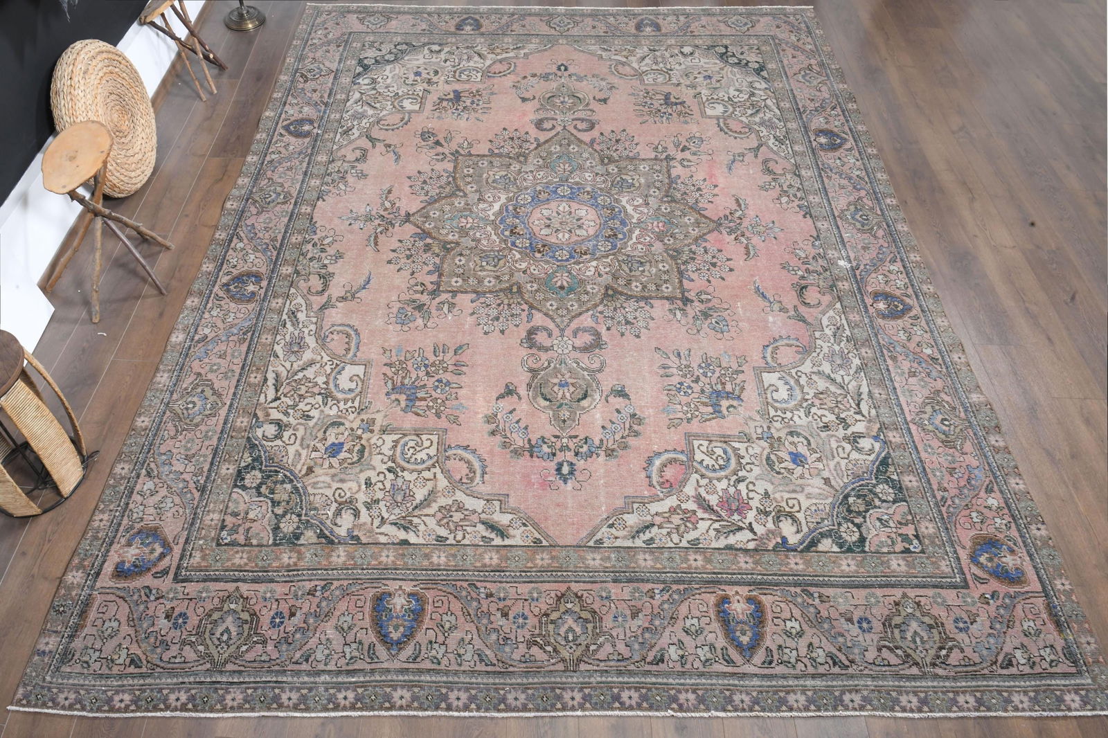 9'8x12'4 ft, PINK PERSIAN RUG, Home Décor (1 of 9)