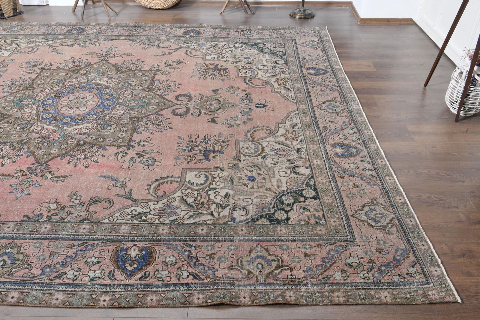 9'8x12'4 ft, PINK PERSIAN RUG, Home Décor - 5