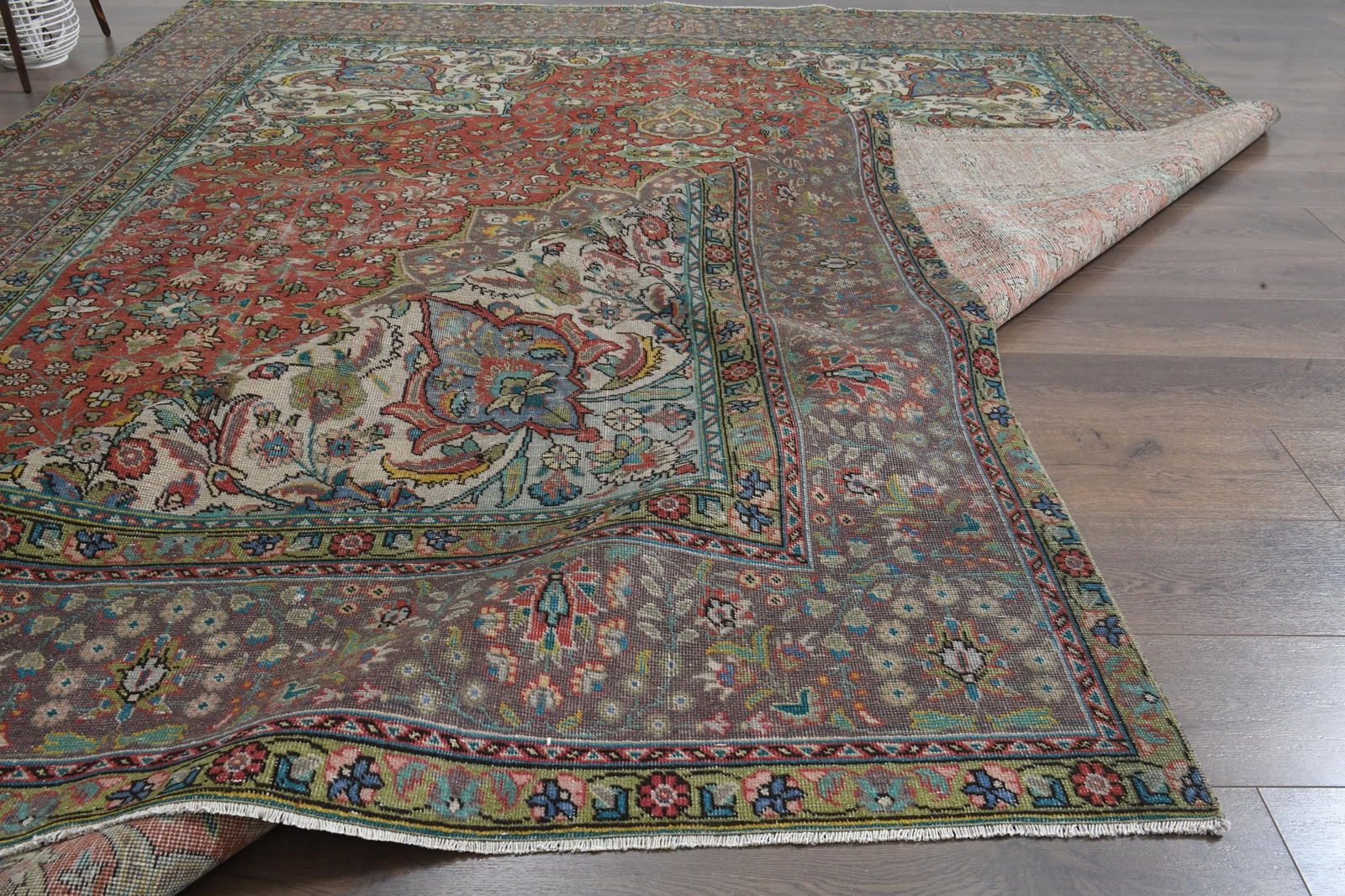 9'4x12'4 ft, FLORAL OVERSIZED RUG - 5