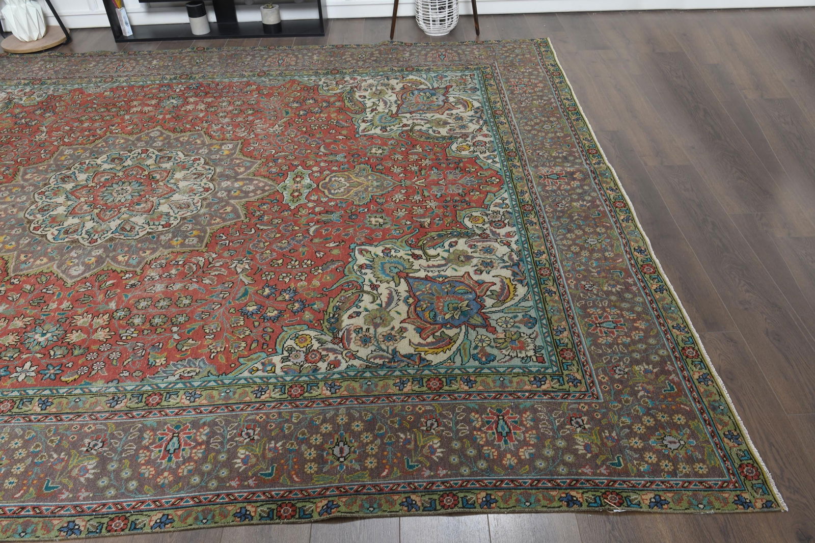 9'4x12'4 ft, FLORAL OVERSIZED RUG - 6