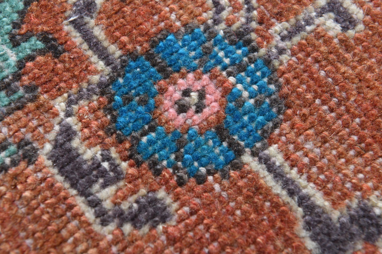 9.6x11.9 ft, ORANGE PALACE RUG - 5