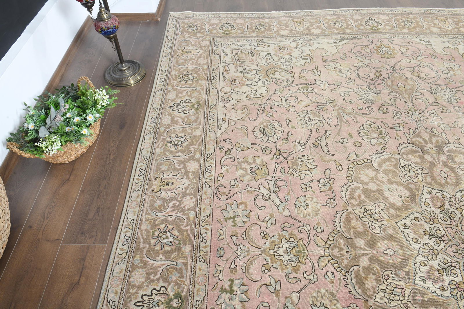 9'6x12'7 ft, PINK BOHEMIAN RUG - 7