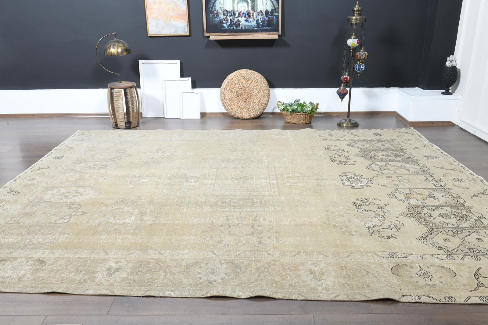 9'4x12'3 ft, OVERSIZED PERSIAN RUG - 9