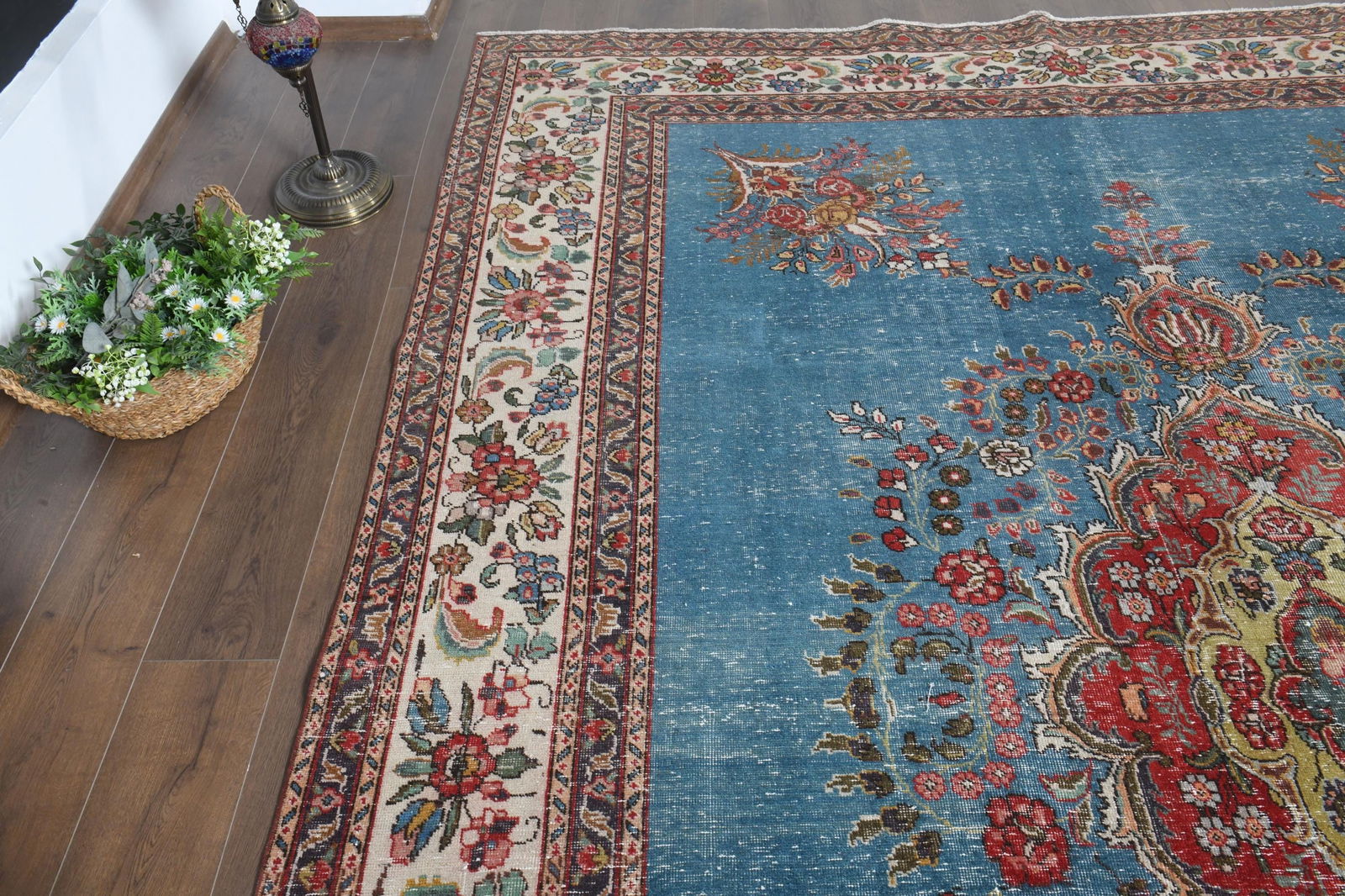 9x12'1 ft, BLUE MINIMALIST RUG - 2