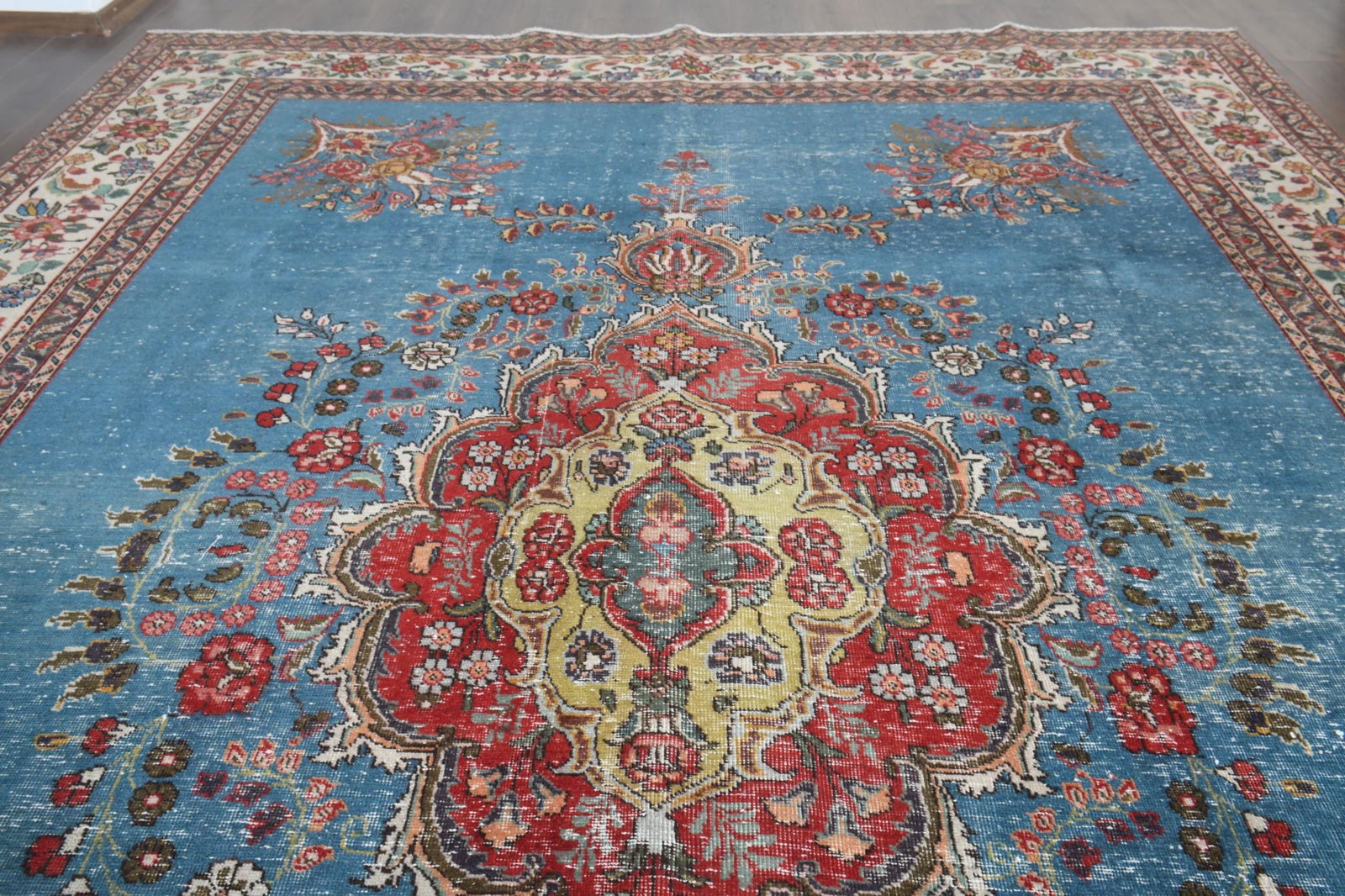 9x12'1 ft, BLUE MINIMALIST RUG - 3