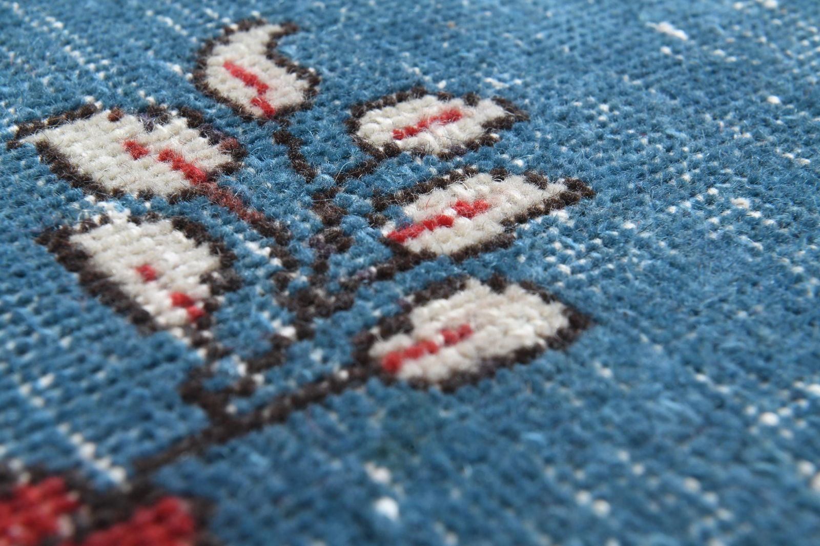 9x12'1 ft, BLUE MINIMALIST RUG - 6