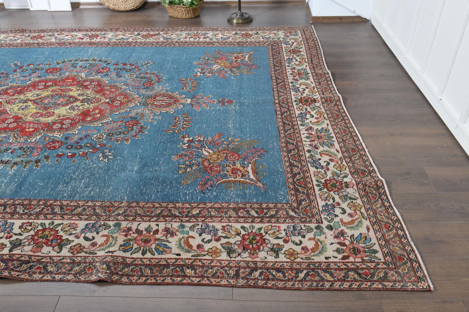 9x12'1 ft, BLUE MINIMALIST RUG - 8