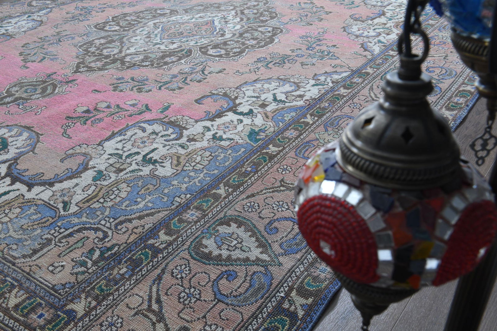 9'4x12'7 ft, PERSIAN COLORFUL RUG - 7