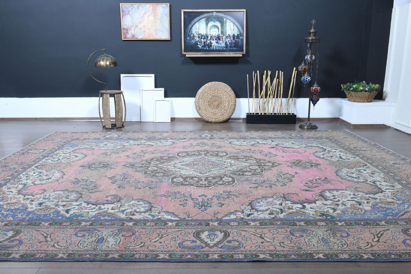 9'4x12'7 ft, PERSIAN COLORFUL RUG - 9