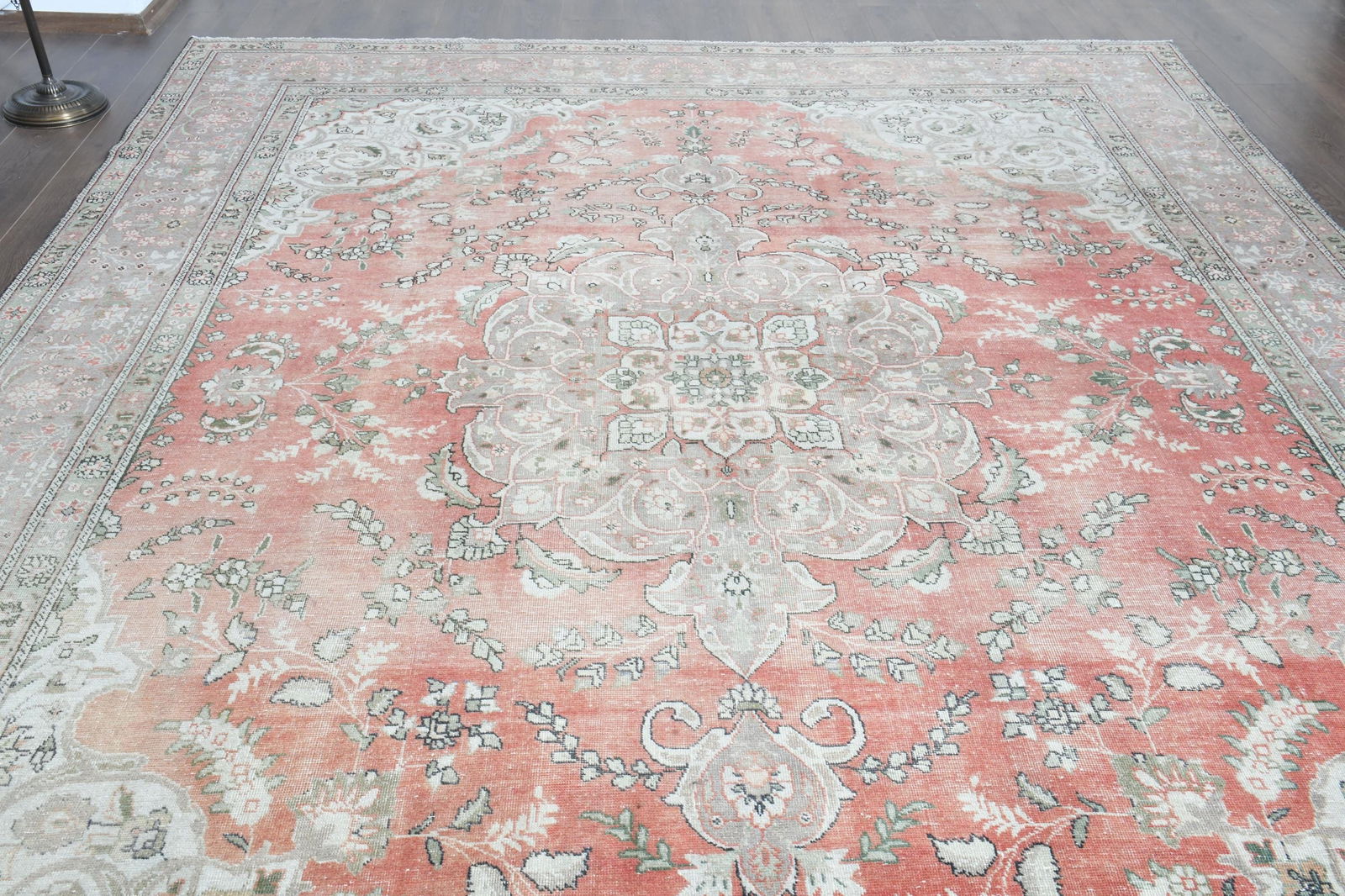 9'3x12'5 ft, ORANGE OVERSIZED RUG - 7