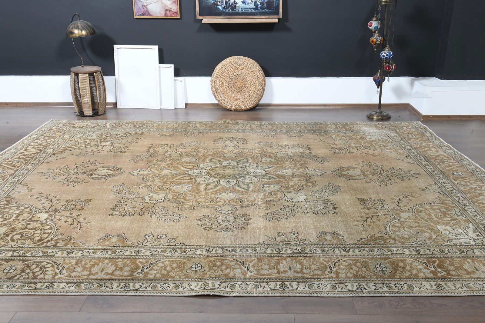 9'6x12'6 ft, OVERSIZED PERSIAN RUG, Minimalist Décor - 9