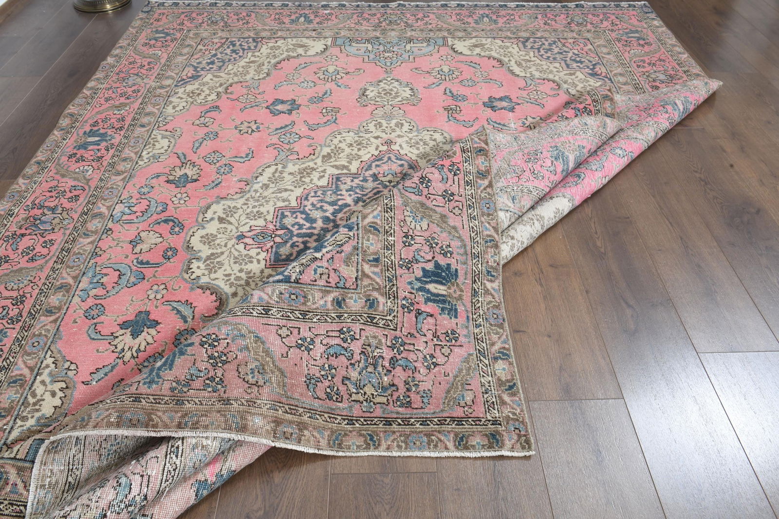 7'3x10'3 ft, OVERSIZED PINK BLUE, Minimalist Decor, Area Rug - 5