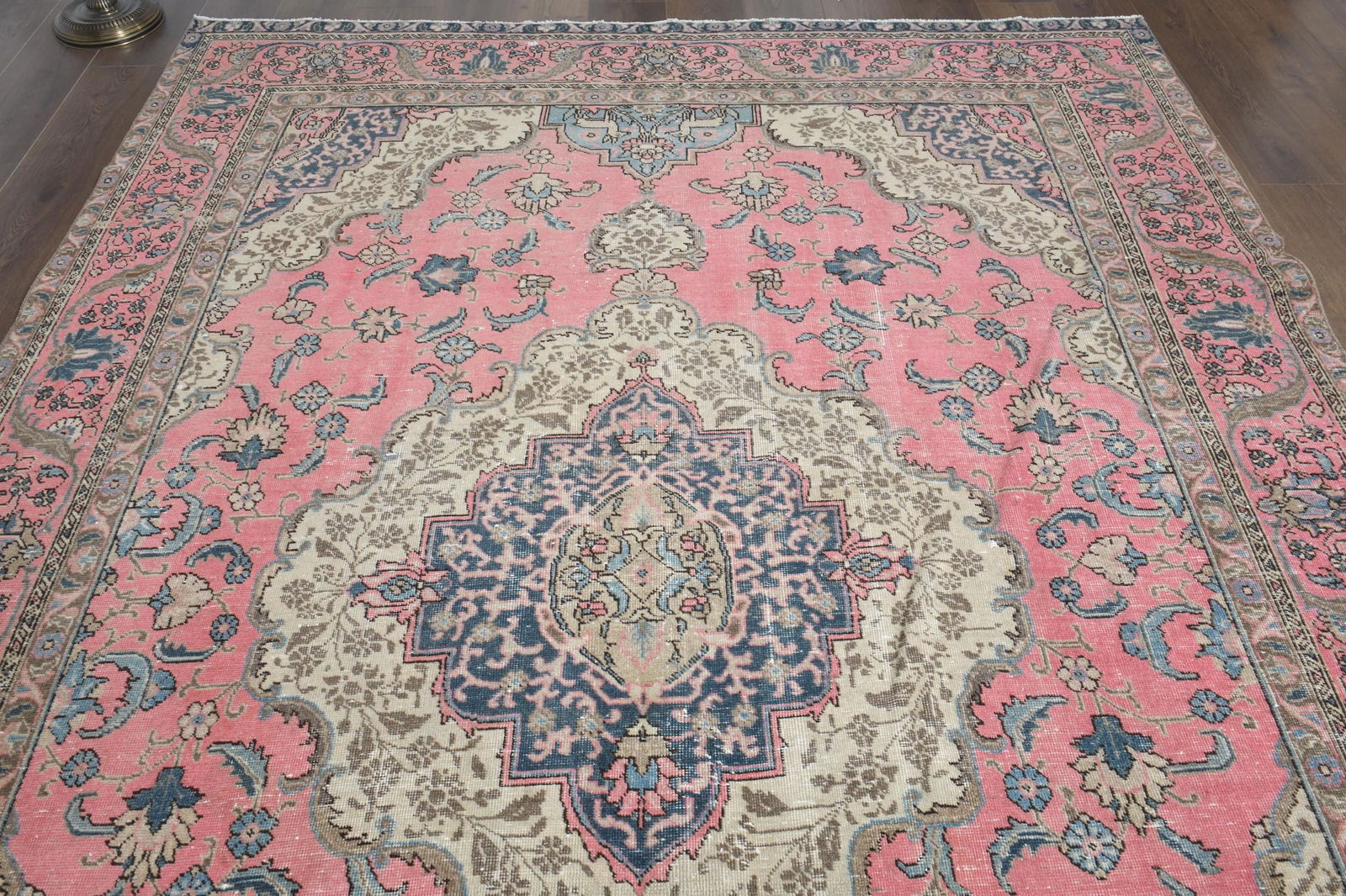 7'3x10'3 ft, OVERSIZED PINK BLUE, Minimalist Decor, Area Rug - 8