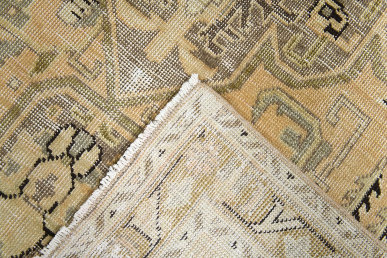 9'3x12'7 ft, PERSIAN ORANGE RUG, Oversized Antique - 4