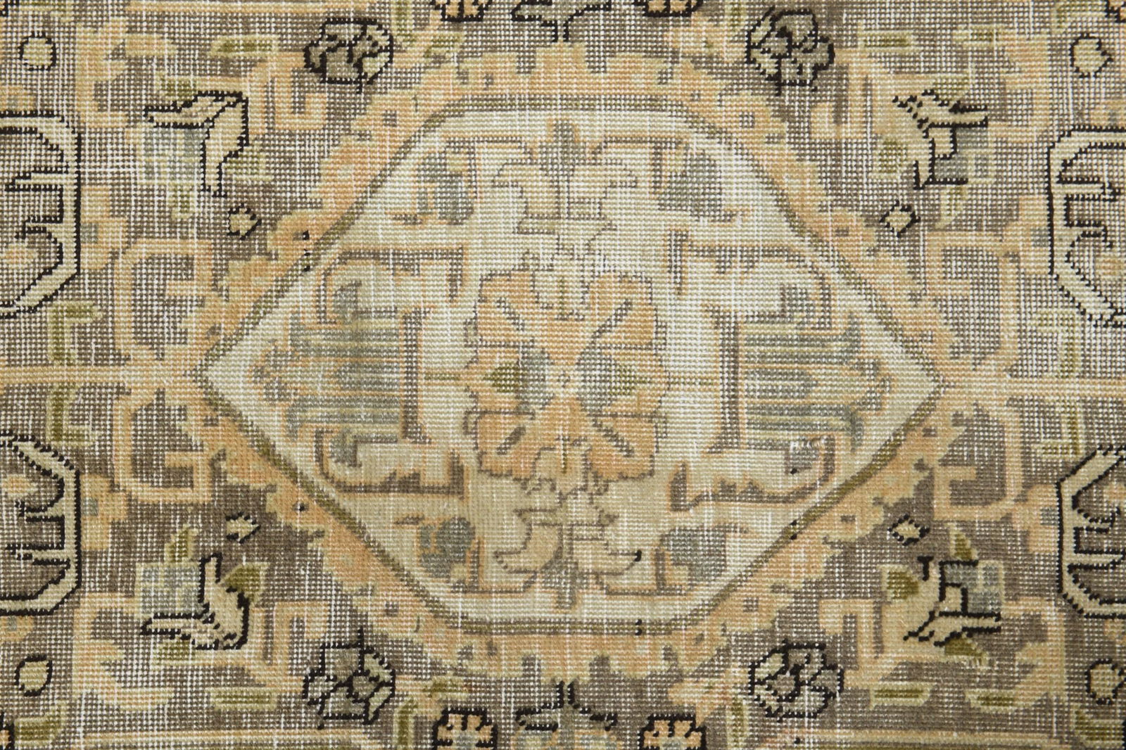 9'3x12'7 ft, PERSIAN ORANGE RUG, Oversized Antique - 6