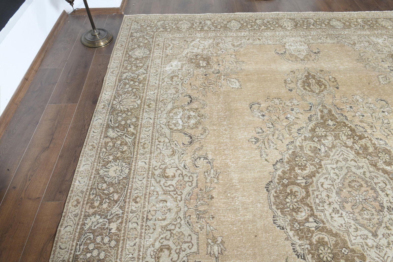 9'4x12'2 ft, ORANGE OVERSIZED RUG, Vintage Wool - 8