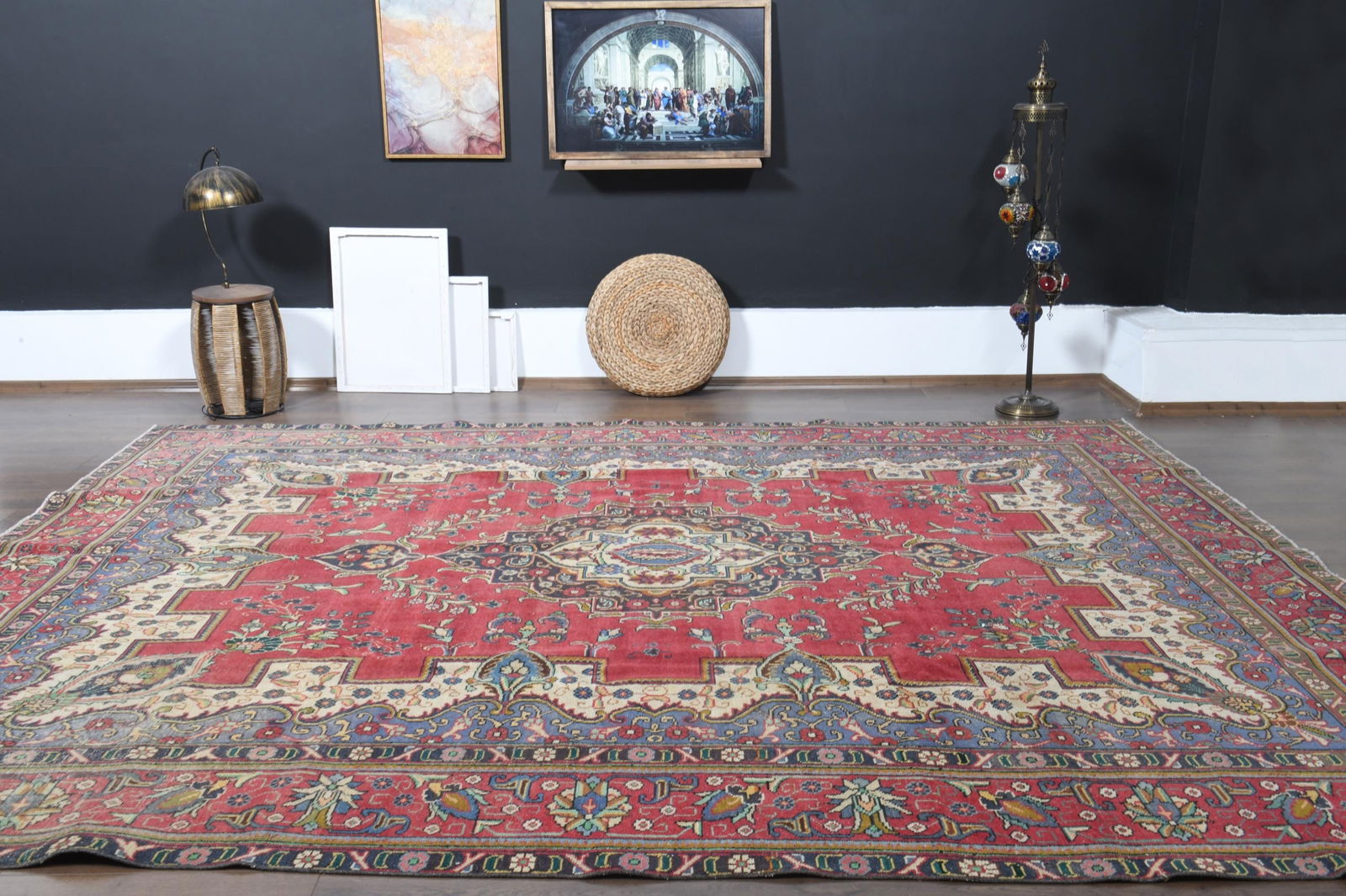 9'5x12'3 ft, OVERSIZED PERSIAN RUG, Minimalist Décor - 9