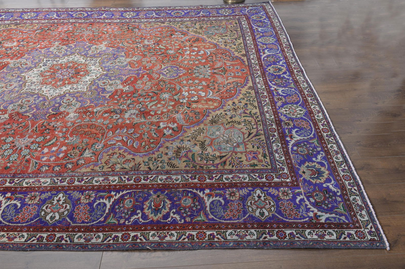 9.7x12'6 ft, OVERSIZED ORANGE PURPLE, Minimalist Decor, Area Rug - 8