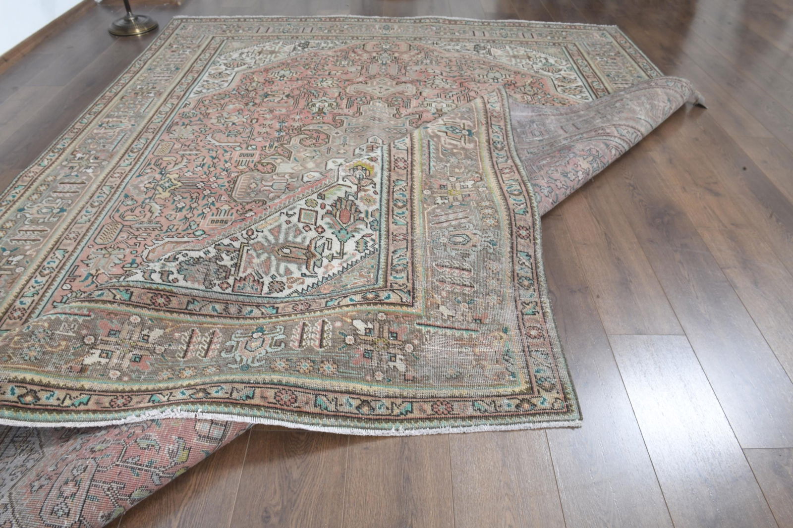 7'9x11 ft, OVERSIZED PERSIAN RUG, Orange Rug, 8x11 Large Area - 2