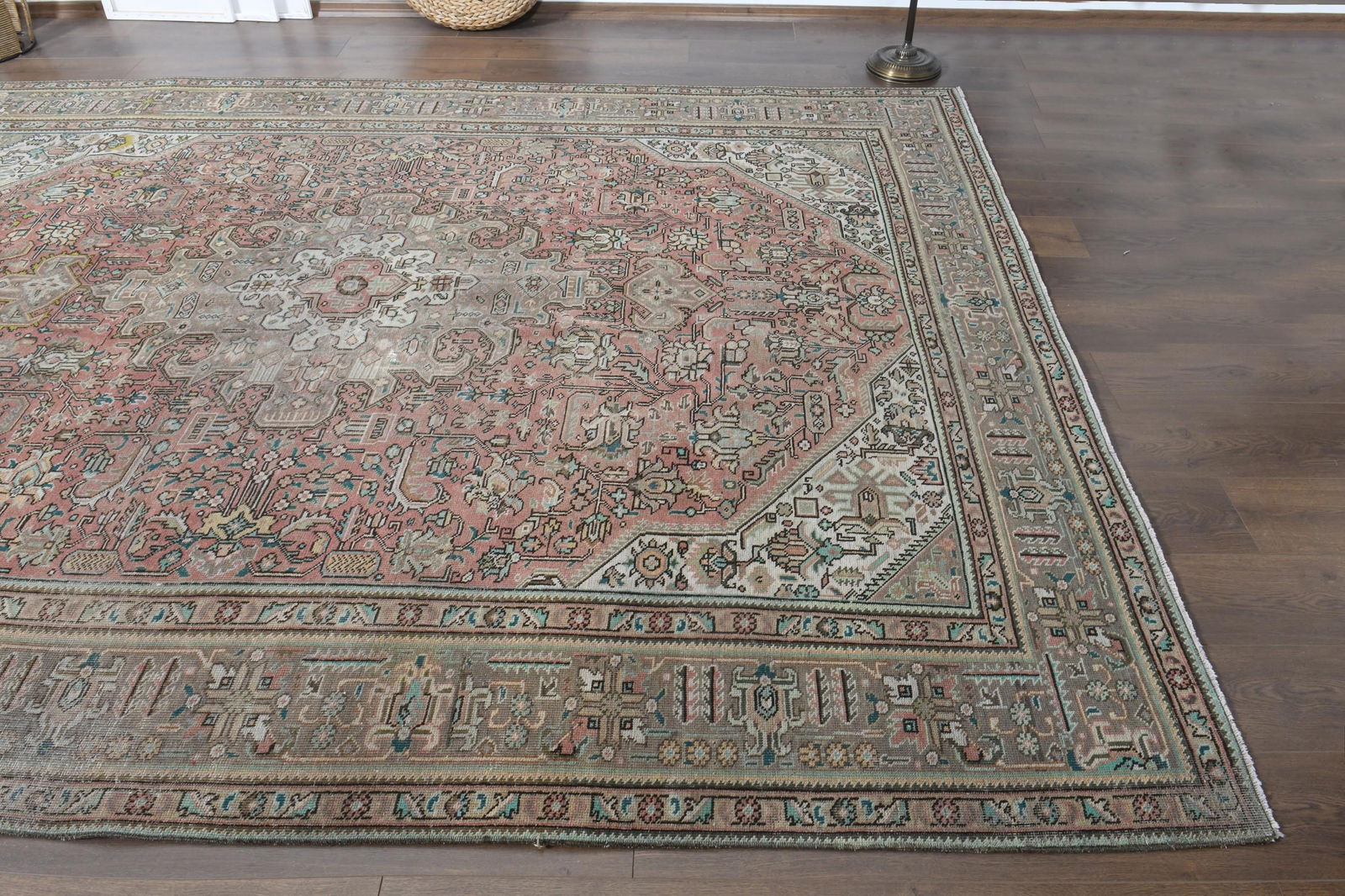 7'9x11 ft, OVERSIZED PERSIAN RUG, Orange Rug, 8x11 Large Area - 7