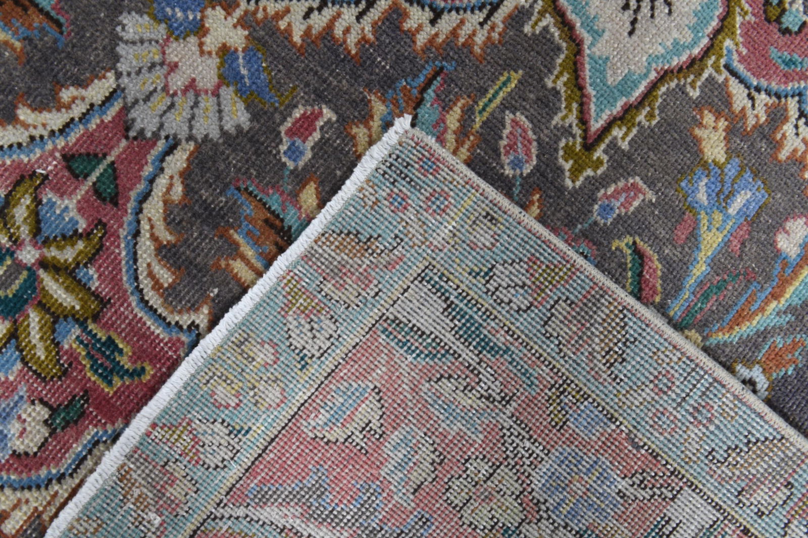 9'8x12'7 ft, PERSIAN COLORFUL RUG, Oversized Antique - 4