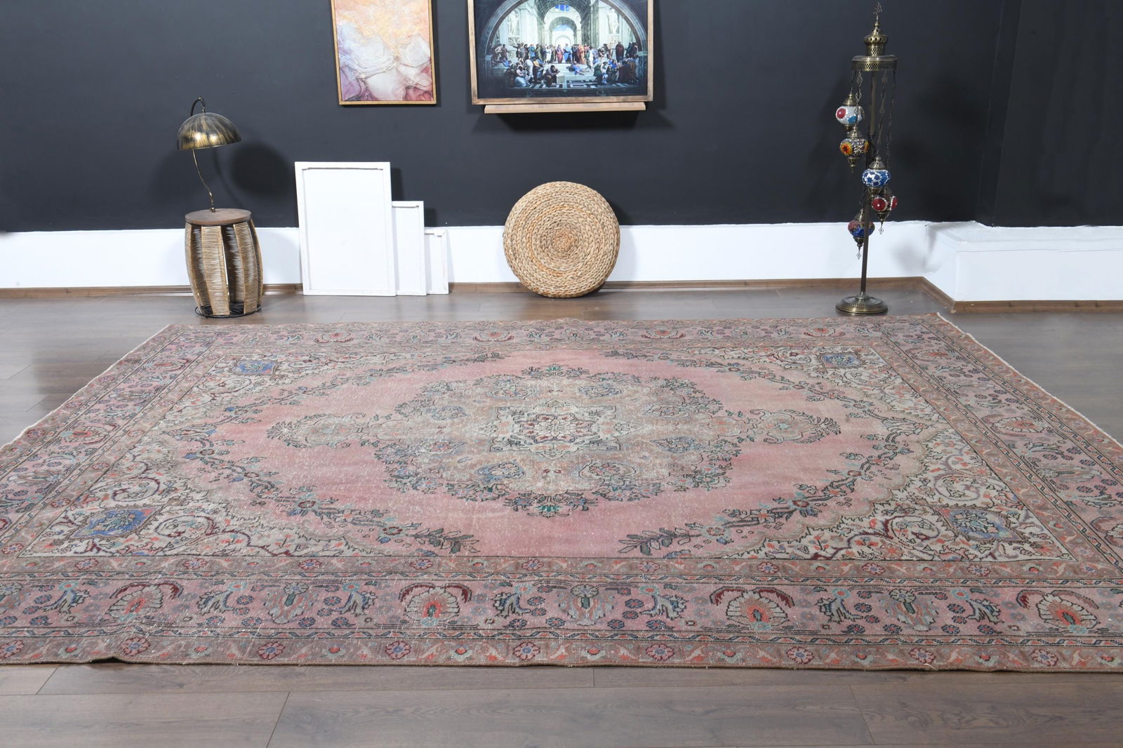 9'1x12'3 ft, OVERSIZED PERSIAN RUG, Living Room - 9