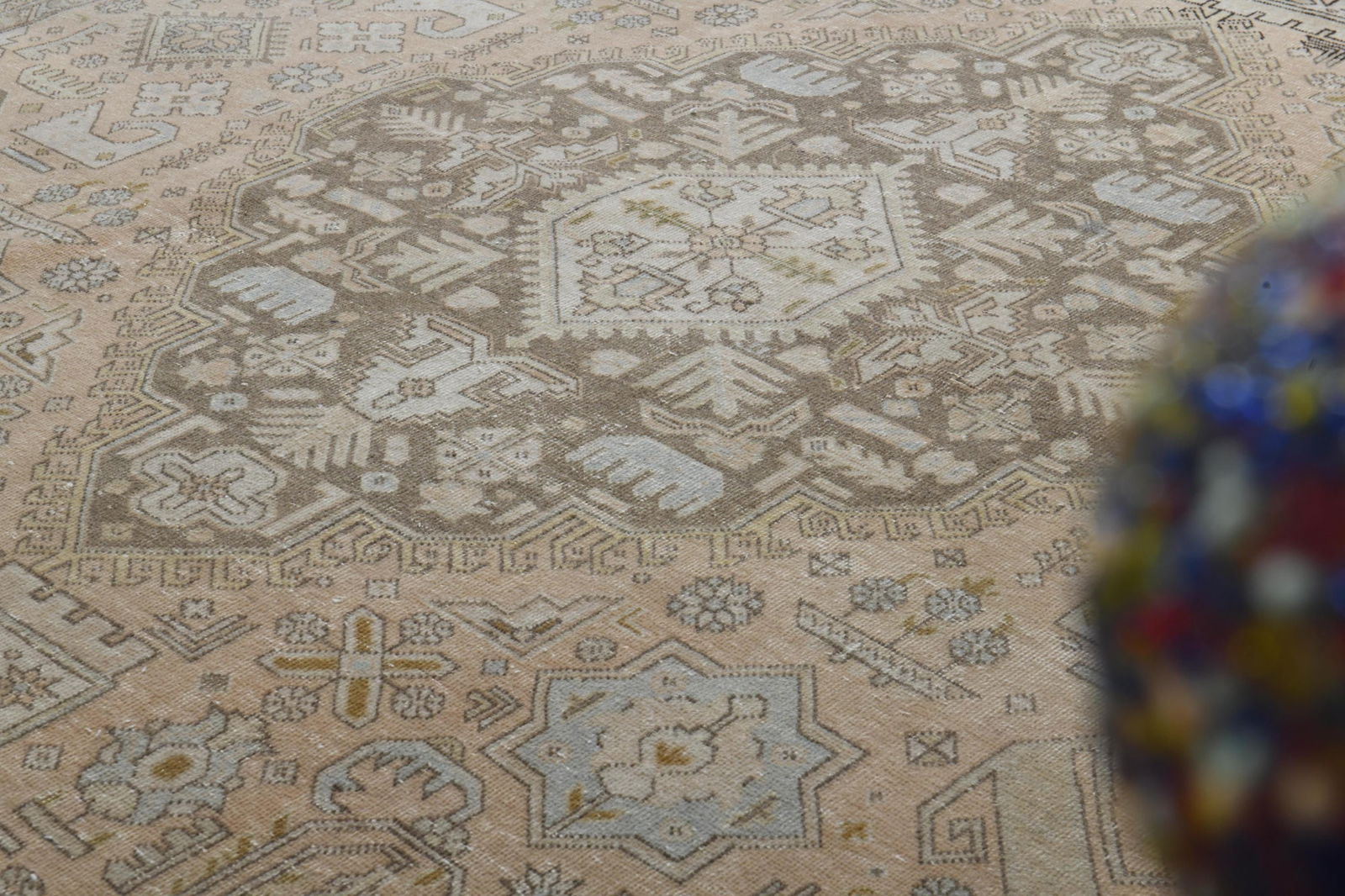 8'2x10'5 ft, OVERSIZED ORANGE BROWN, Minimalist Decor, Area Rug - 8