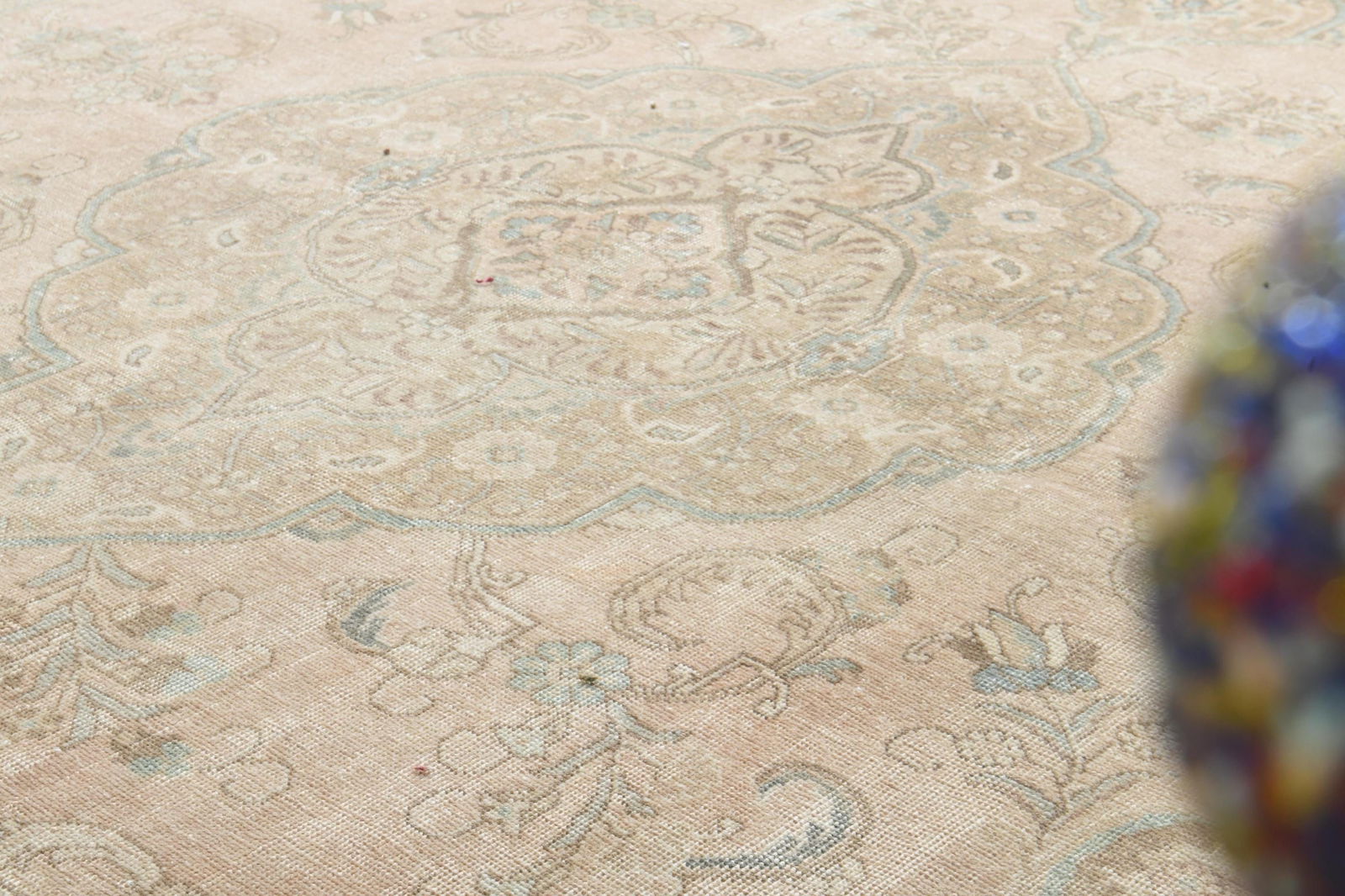 9'4x12'8 ft, ORANGE MINIMALIST RUG, Oversized - 3