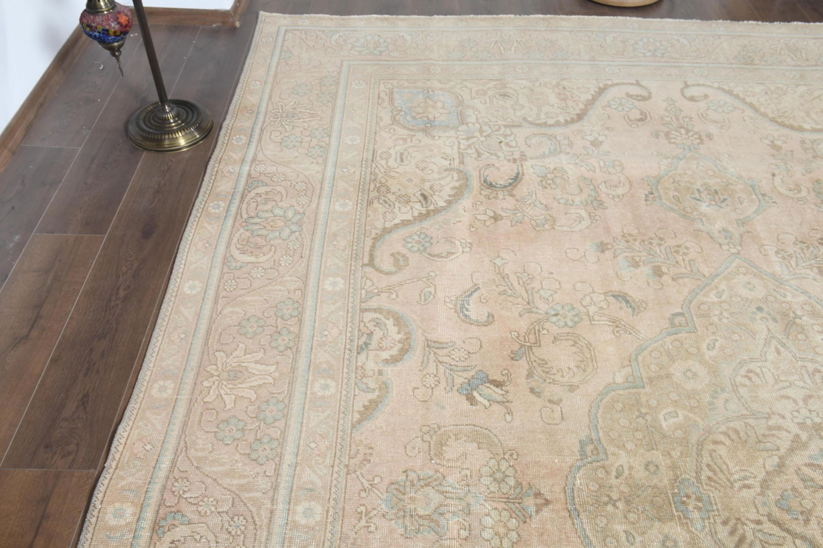 9'4x12'8 ft, ORANGE MINIMALIST RUG, Oversized - 8