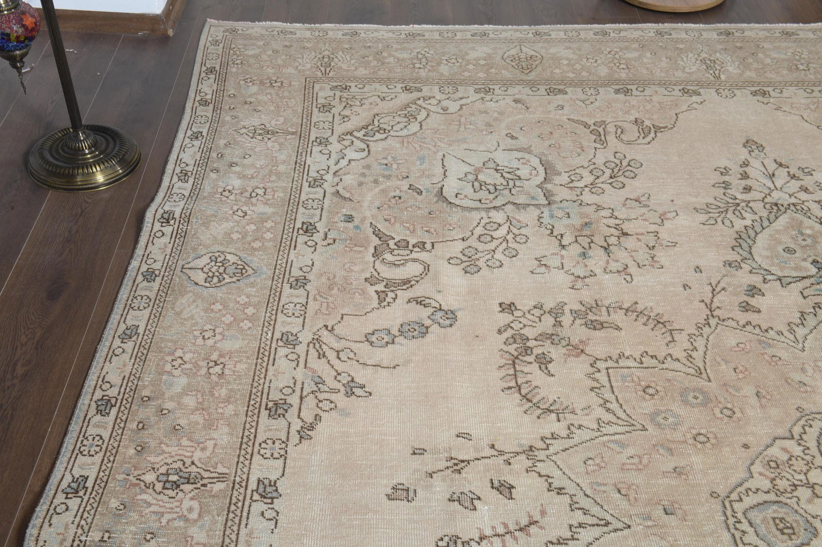 9'5x12'6 ft, OVERSIZED BEIGE BROWN, Minimalist - 2